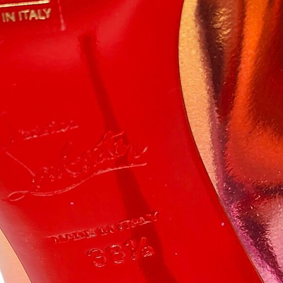 Christian Louboutin Hot Chick Metallic Leather Pumps EU 38.5 US 8.5 - NWB - Picture 7 of 10